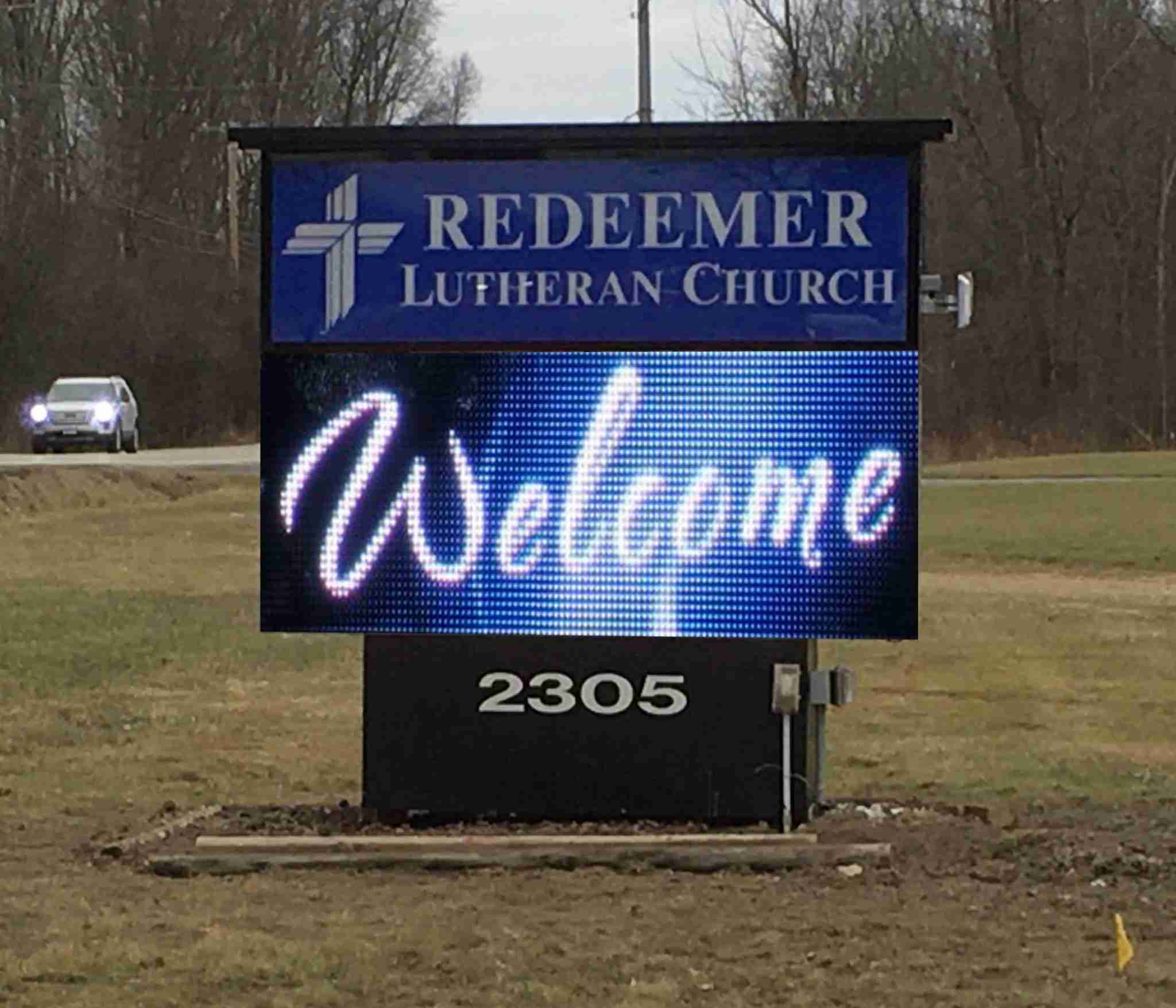 Digital LED sign by Wayne Sign Co