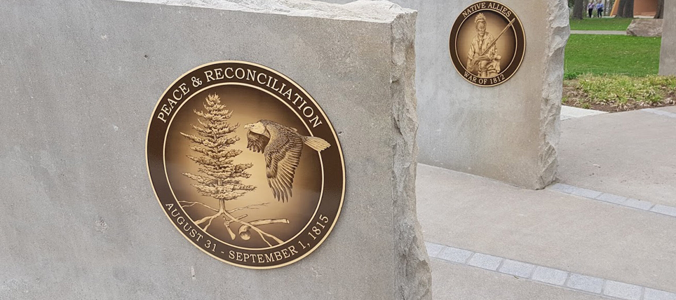 Etched metal plaque by Wayne Sign Co